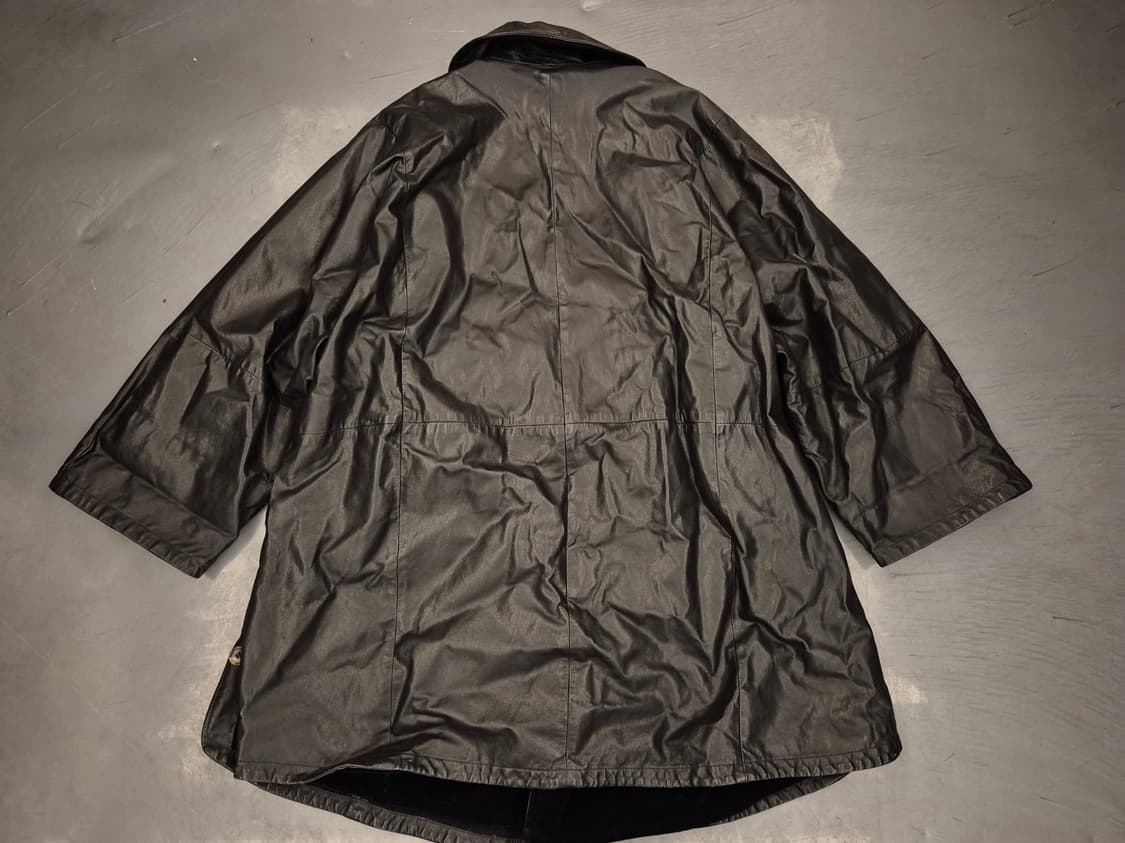 90s BALLY 숄카라 레더 코트 상품이미지2