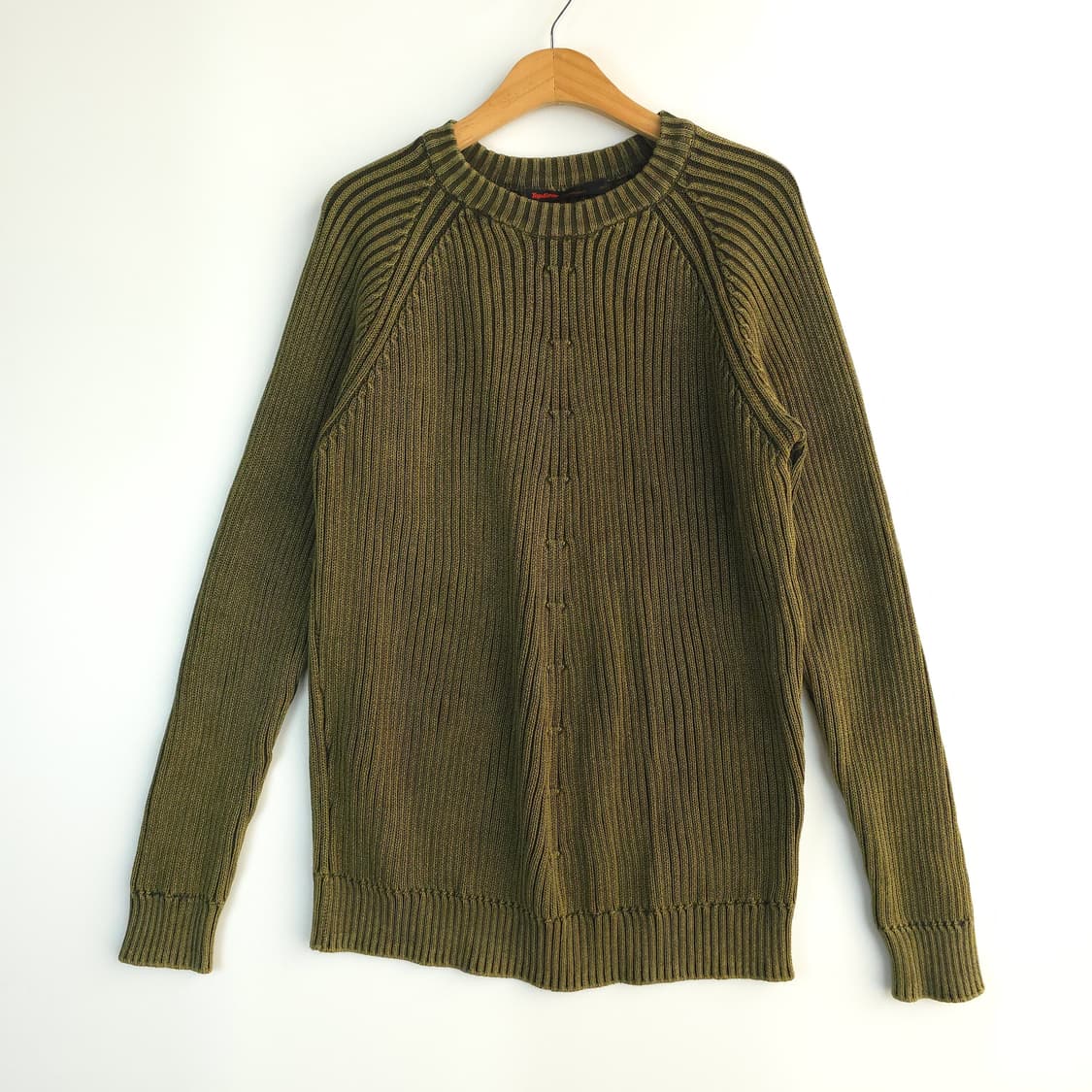 탑기어 TopGear 립 니트 스웨터 카키 105 상품이미지1