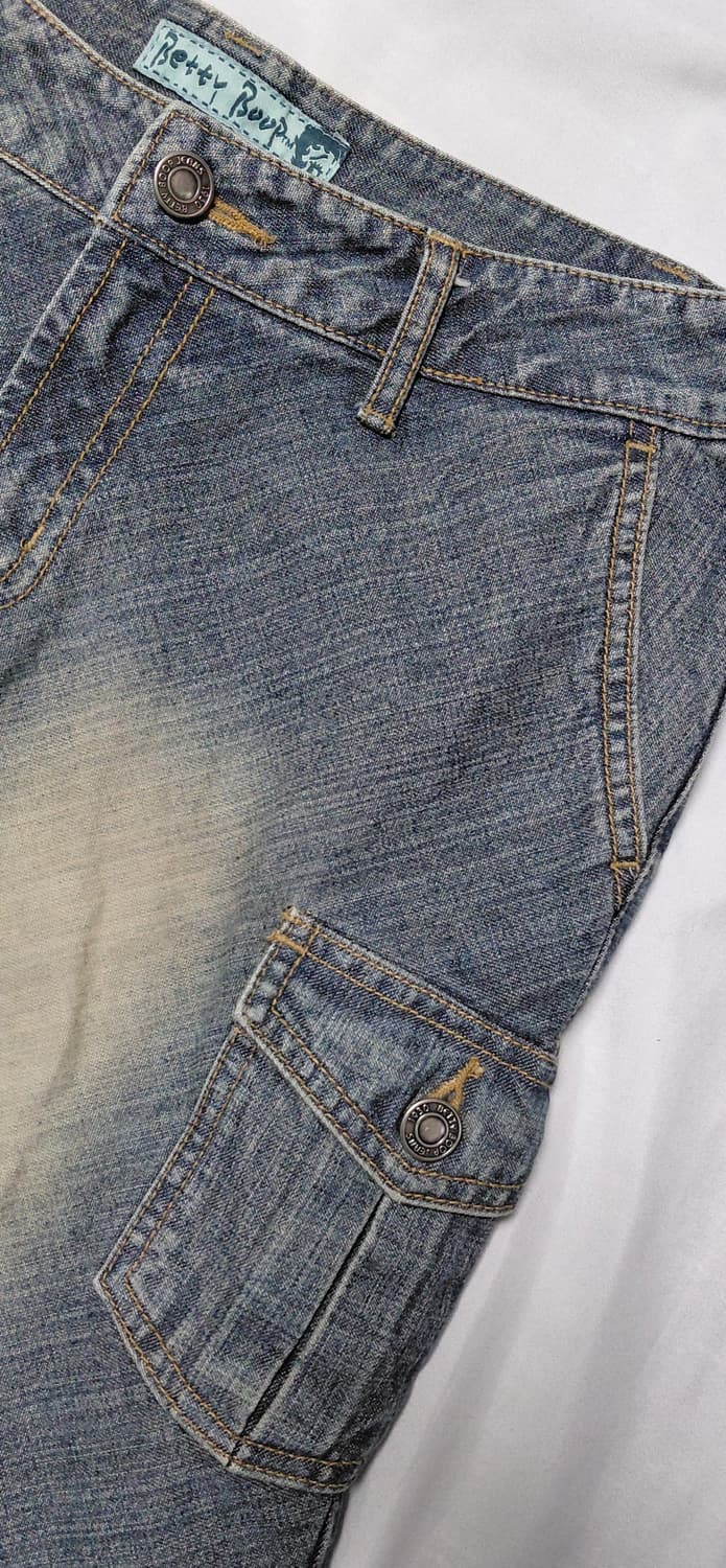 베티붑(Betty Boop) 정품 카고 데님 미니스커트 (66) 상품이미지2