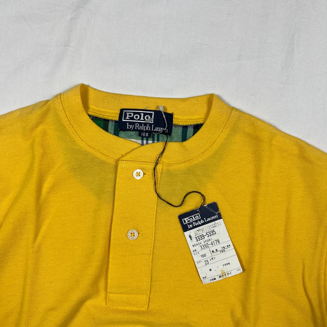 데드스탁 90‘s 폴로랄프로렌 폴로스포츠 스펠아웃 헨리넥 반팔티 상품이미지5