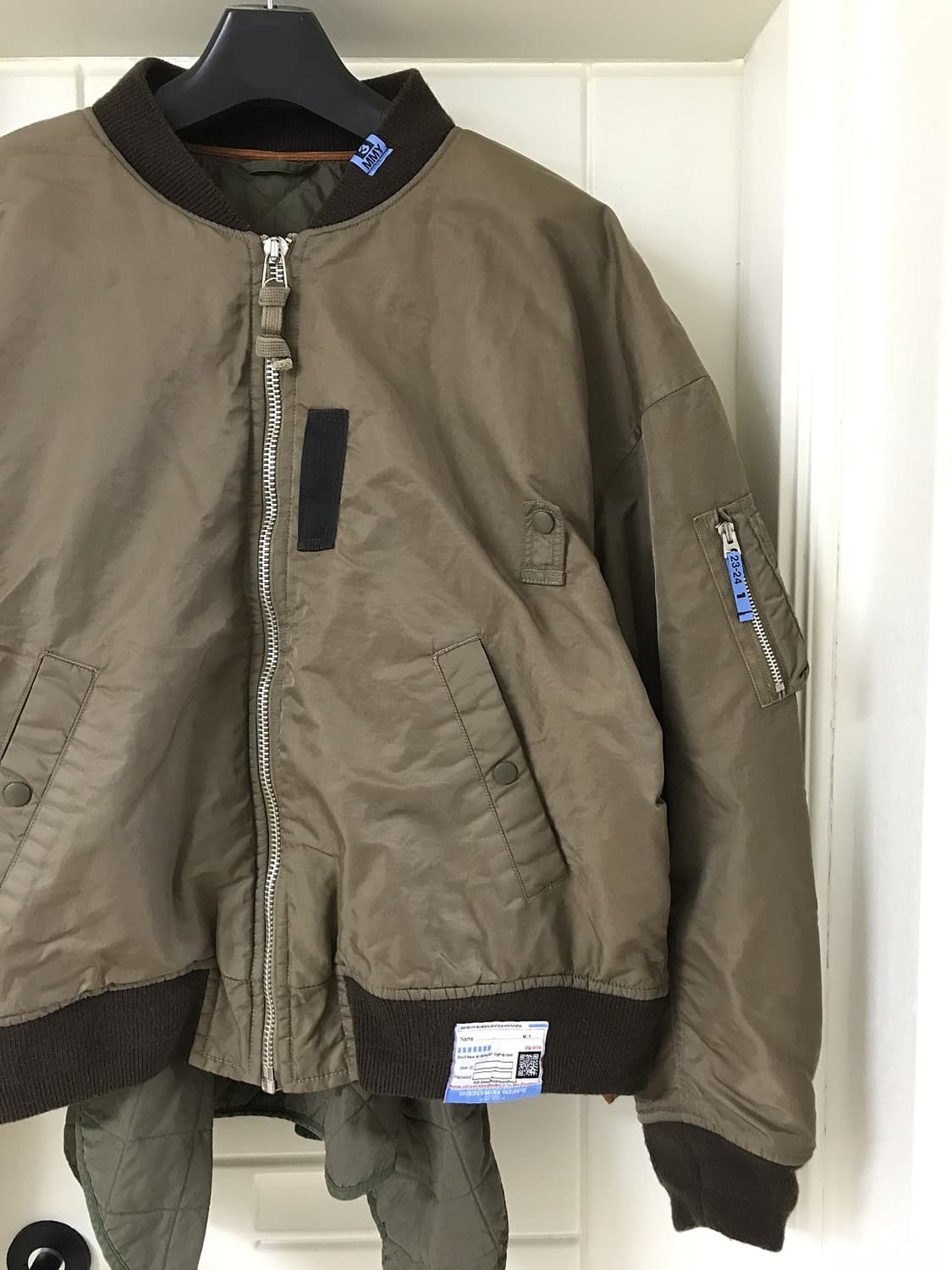 @새상품@ 미하라야스히로 런웨이 판초 ma-1 봄버 오버사이즈  상품이미지3