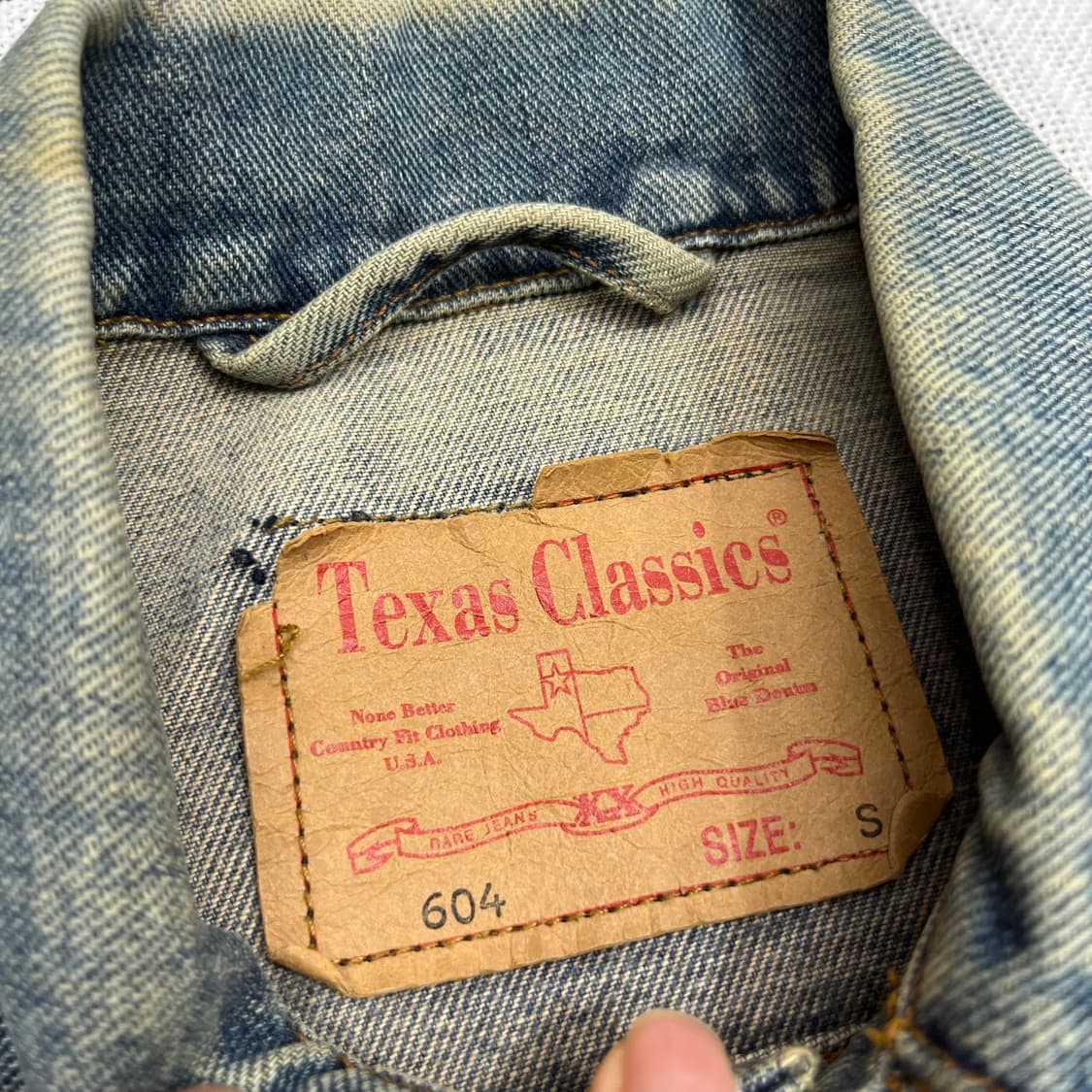 [S] 텍사스 클래식 USA 604 데님 트러커 자켓 상품이미지9
