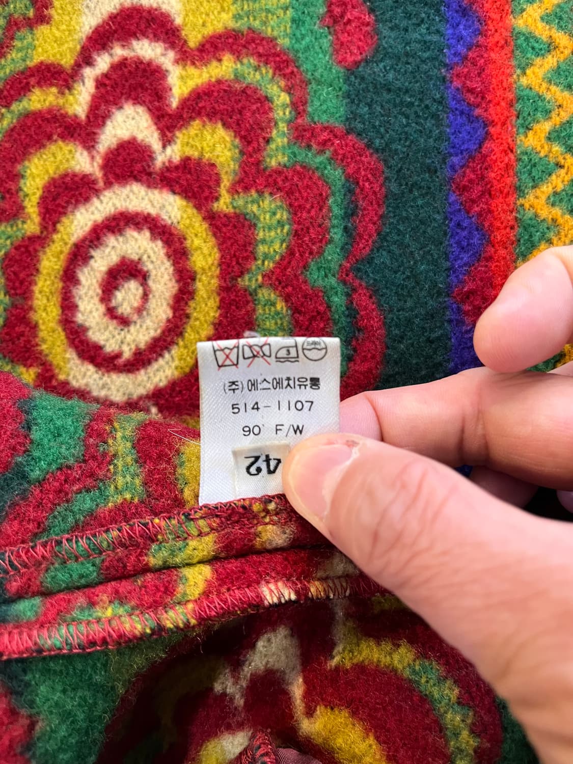 유나이티드 컬러 오브 베네통 울 퍼 후드 자켓(이탈리아제) 상품이미지4