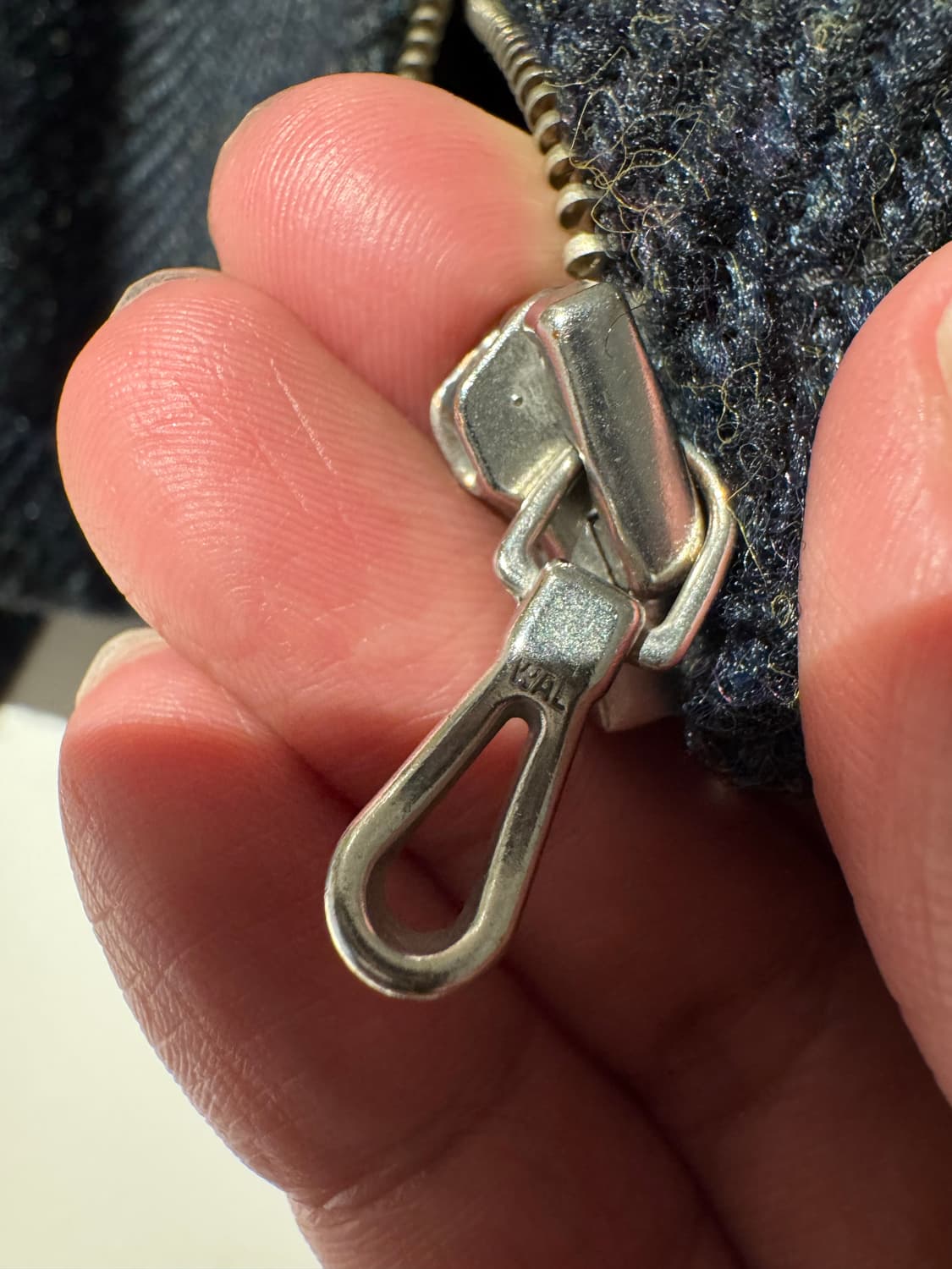 Uru tokyo 우루도쿄 트위드 울 집업 블루종 상품이미지3