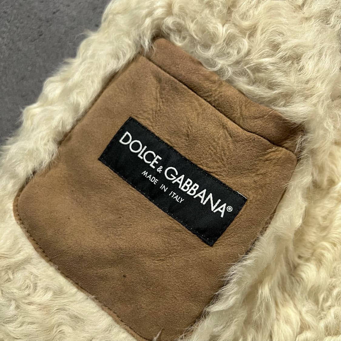 DOLCE & GABBANA 돌체앤가바나 램스킨 무스탕 레더 자켓 상품이미지9