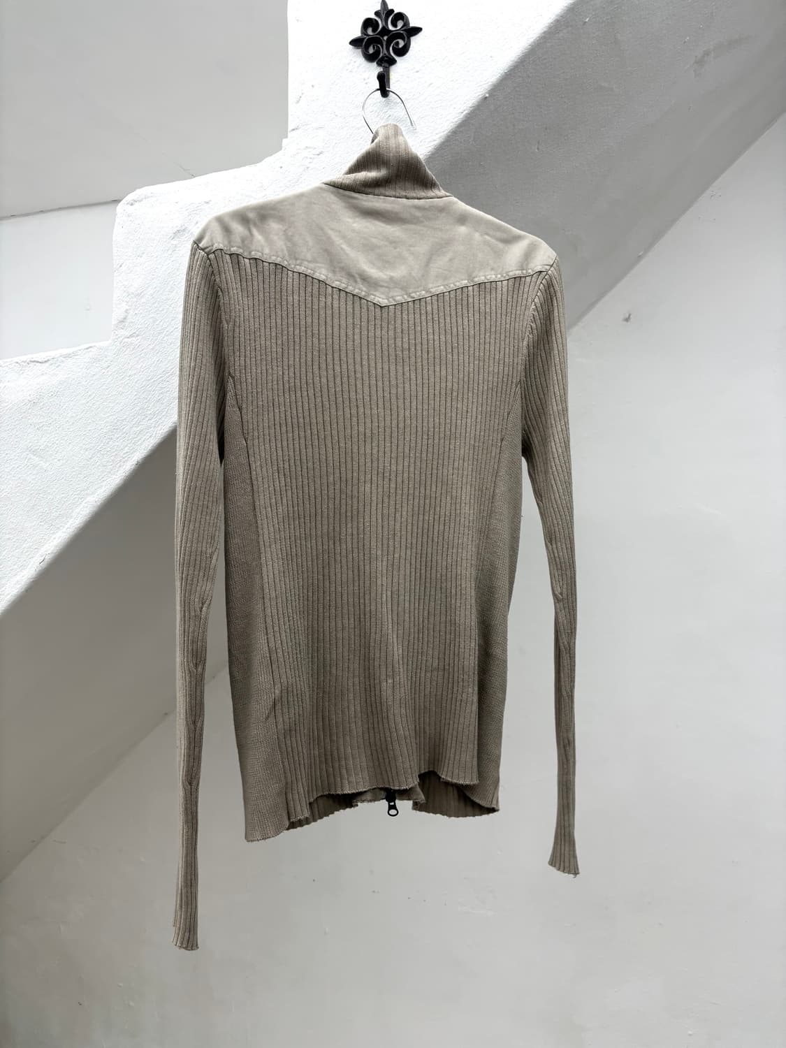 Nicole club for men diag zipper ribbed z 상품이미지9