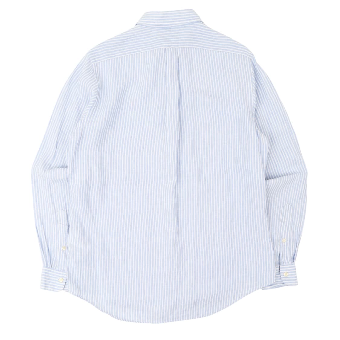 폴로 랄프로렌 qr 린넨 블루 스트라이프 클래식핏 셔츠 상품이미지5