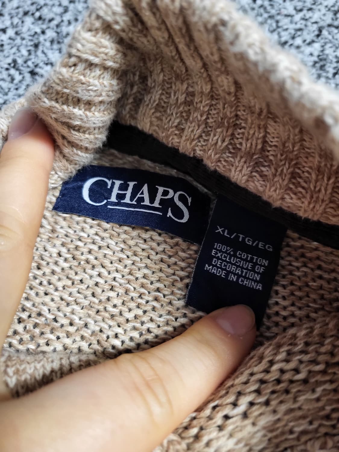 Chaps 엘보패치 보카시 니트 상품이미지4
