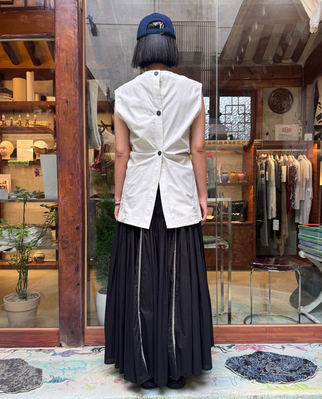 Studio Nicholson Drap Top white 상품이미지7