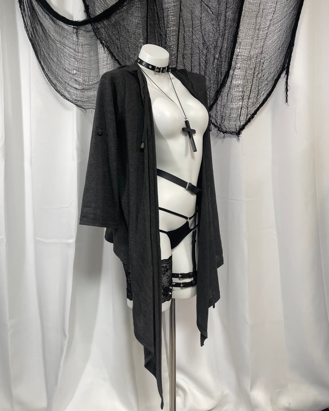 charcoal hood cardigan 상품이미지4