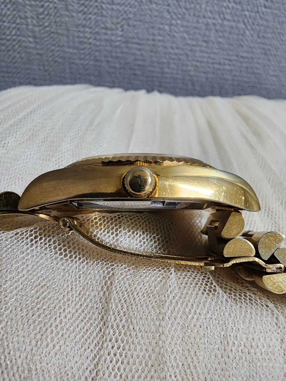 빈티지 ELGIN 엘진 금장 쿼츠 손목시계 상품이미지4