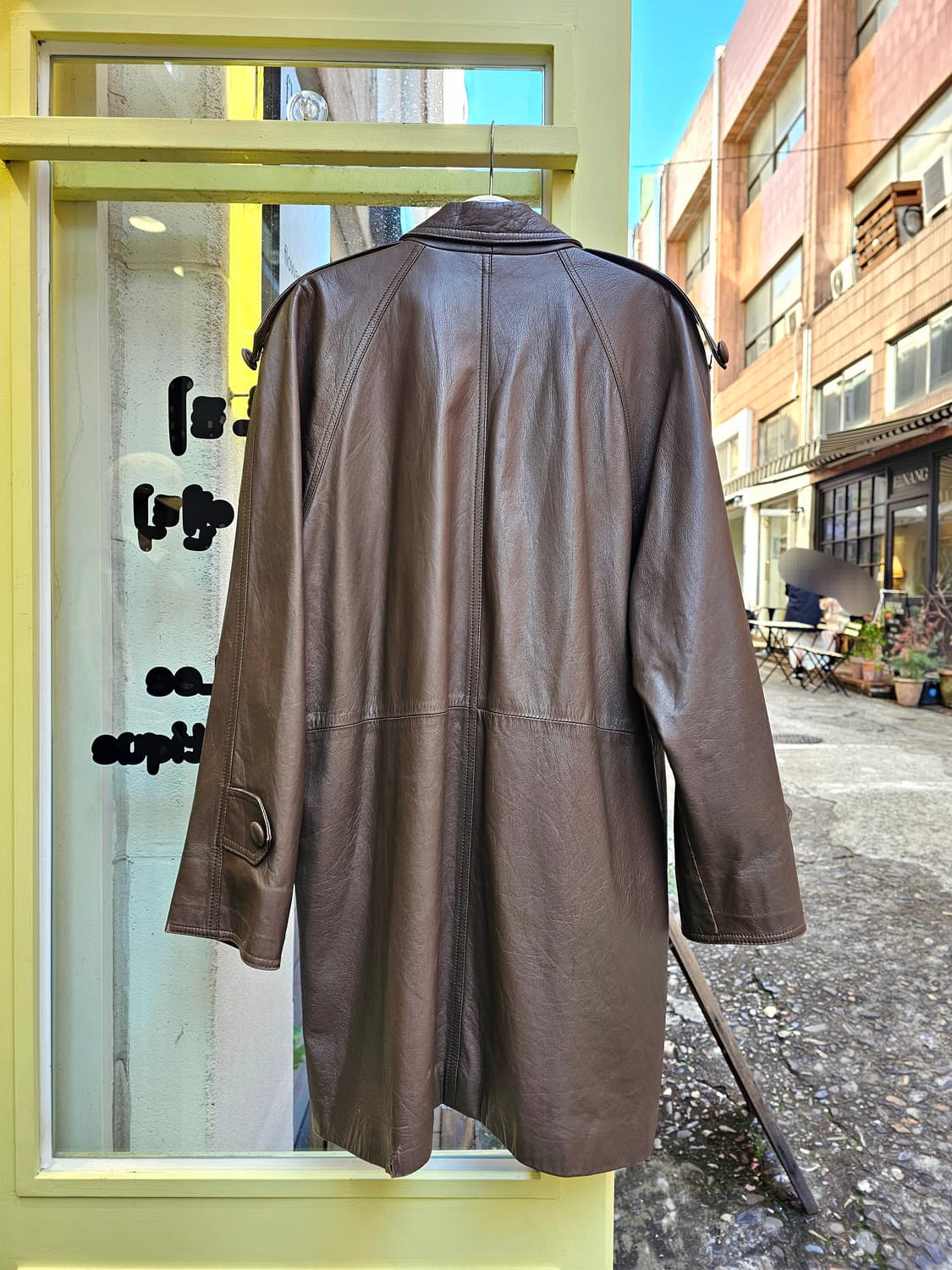 M&J 토프브라운 램스킨 더블자켓 상품이미지7