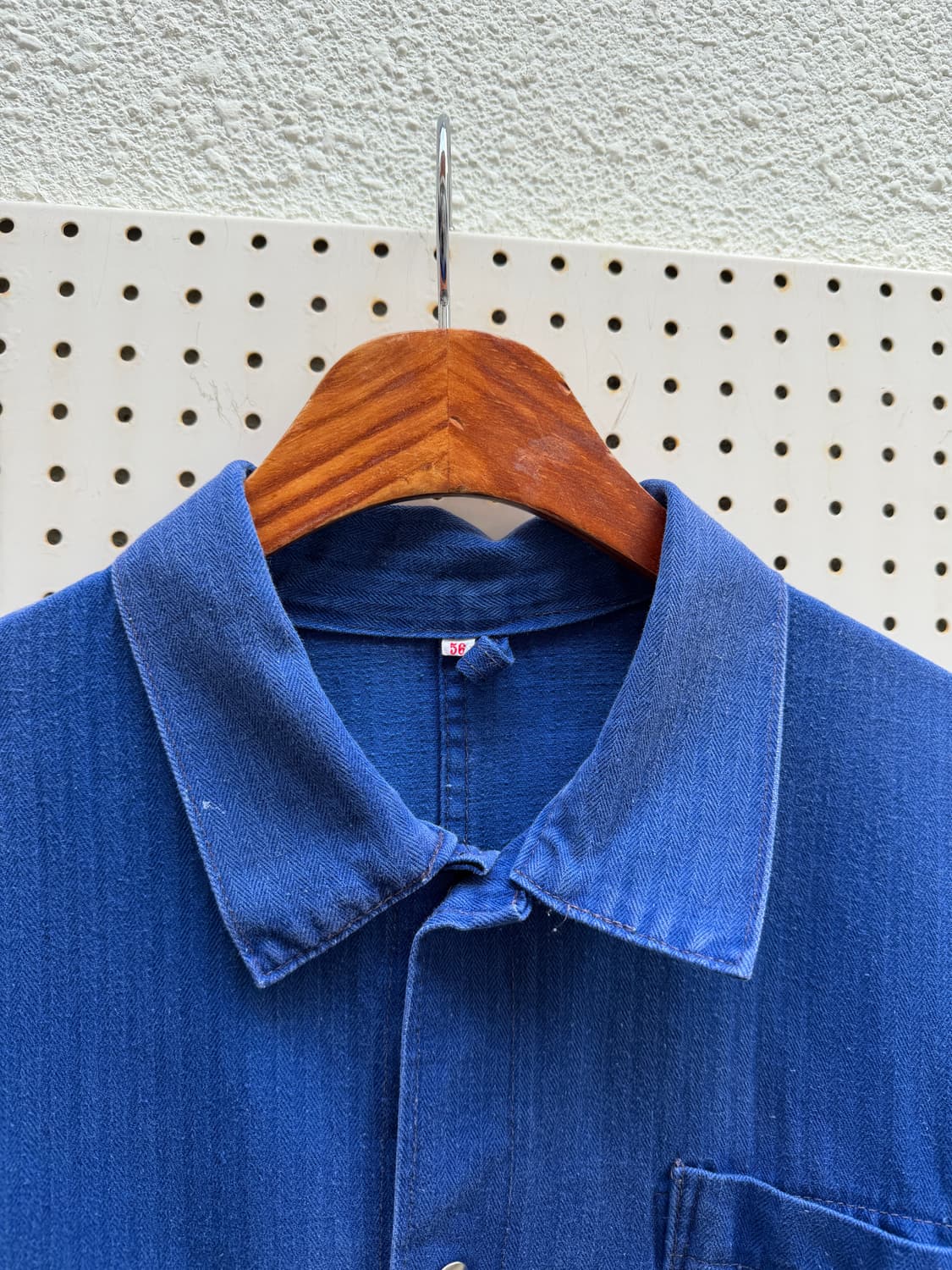 OLD VINTAGE HBT FRENCH WORK 헤링본트윌워크자켓 상품이미지6