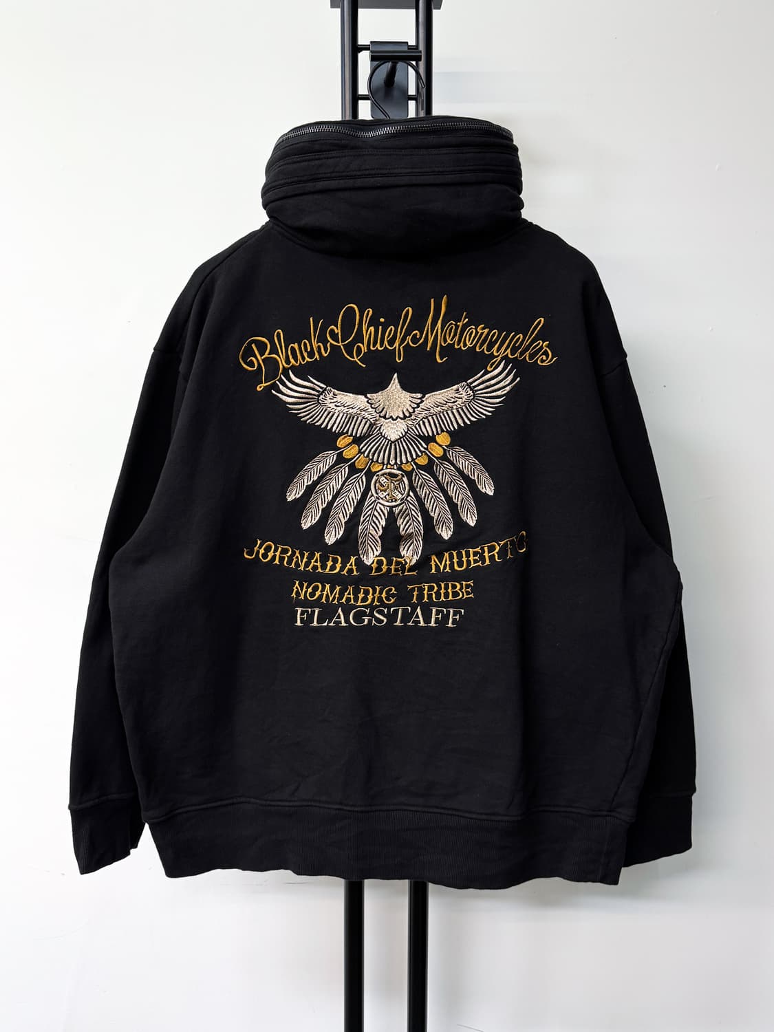 플래그스태프 블랙 치프 모터사이클 후드티 상품이미지1