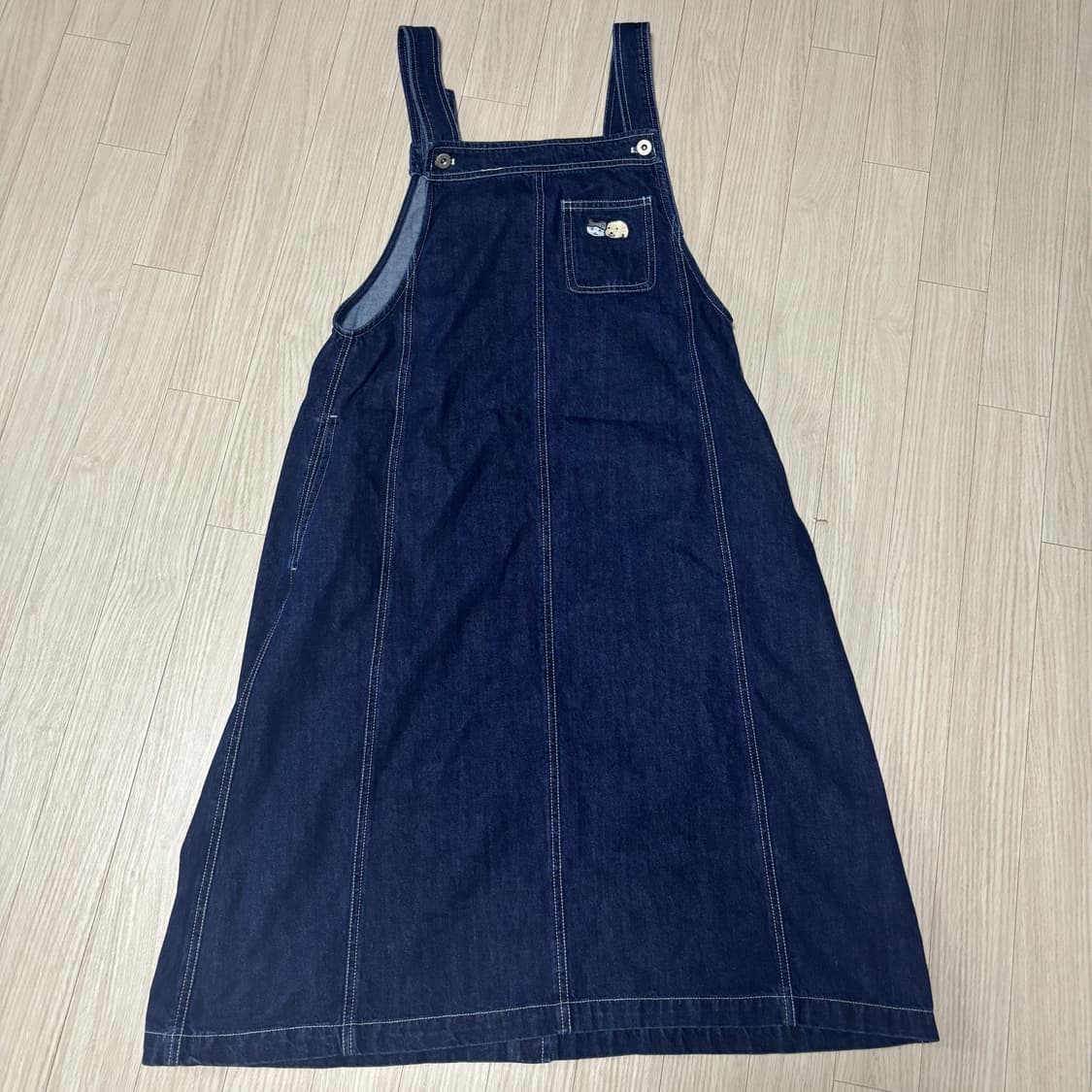 [새상품] 꼬모니노즈 데님 멜빵 수북즈 원피스 상품이미지6