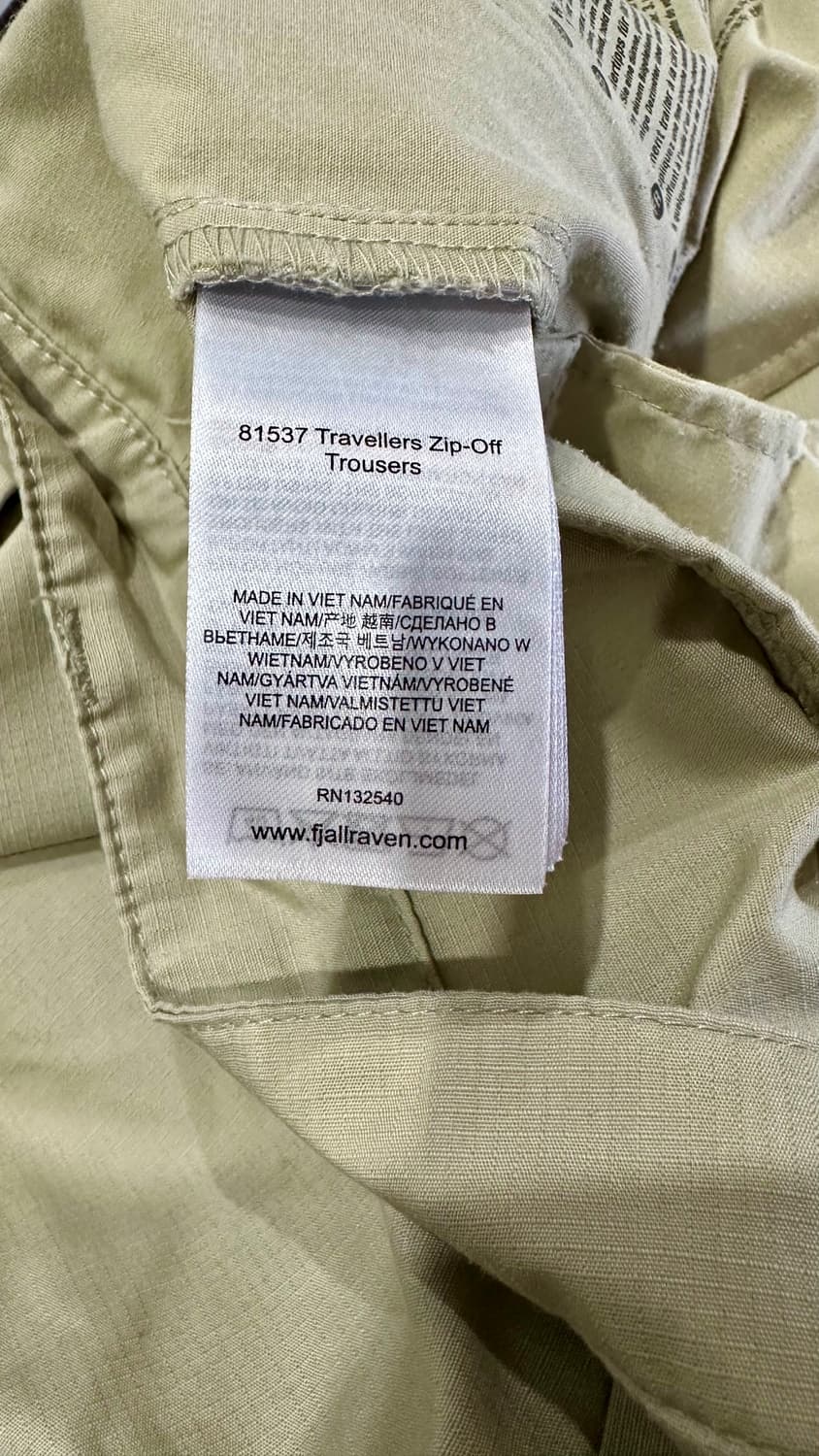 피엘라벤 Travellers Zip-Off 분리형 바지 44 정품 상품이미지5