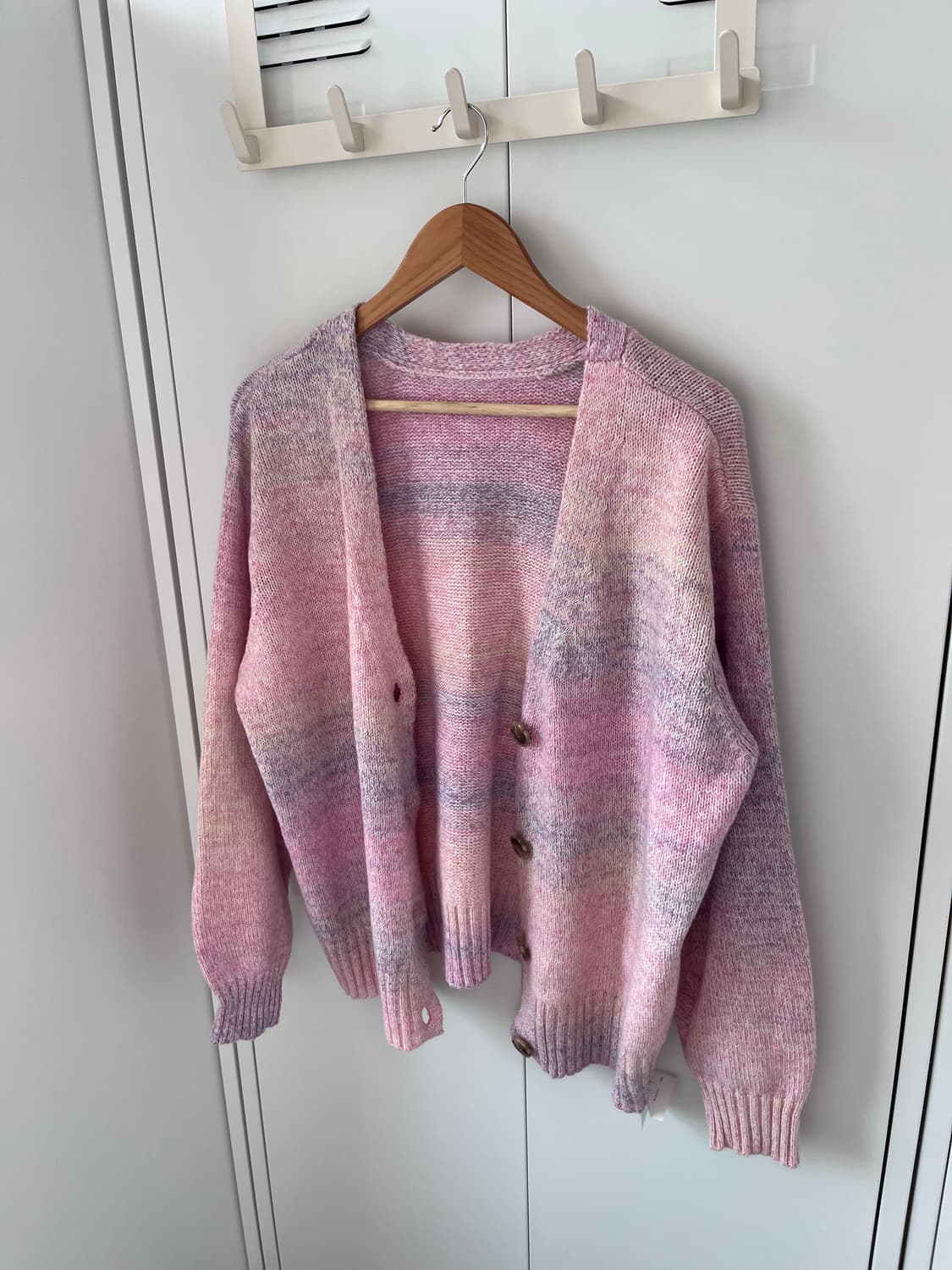 Kutir 무지개 그라데이션 브이넥 가디건 상품이미지8