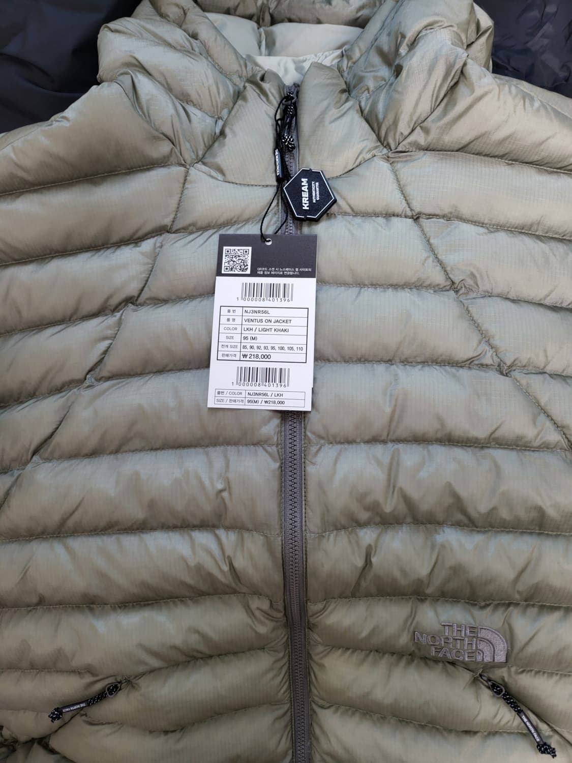 노스페이스 벤투스 온 자켓 라이트 카키 95(M) 새상품 상품이미지1