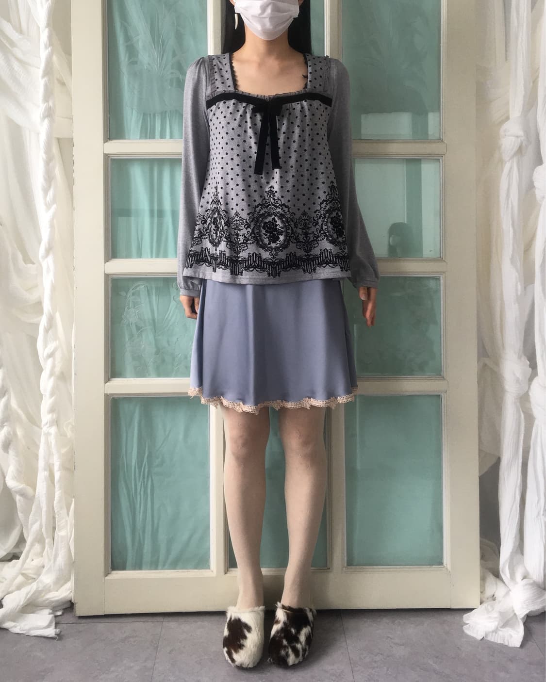 Axes femme pattern point sleeve 상품이미지5