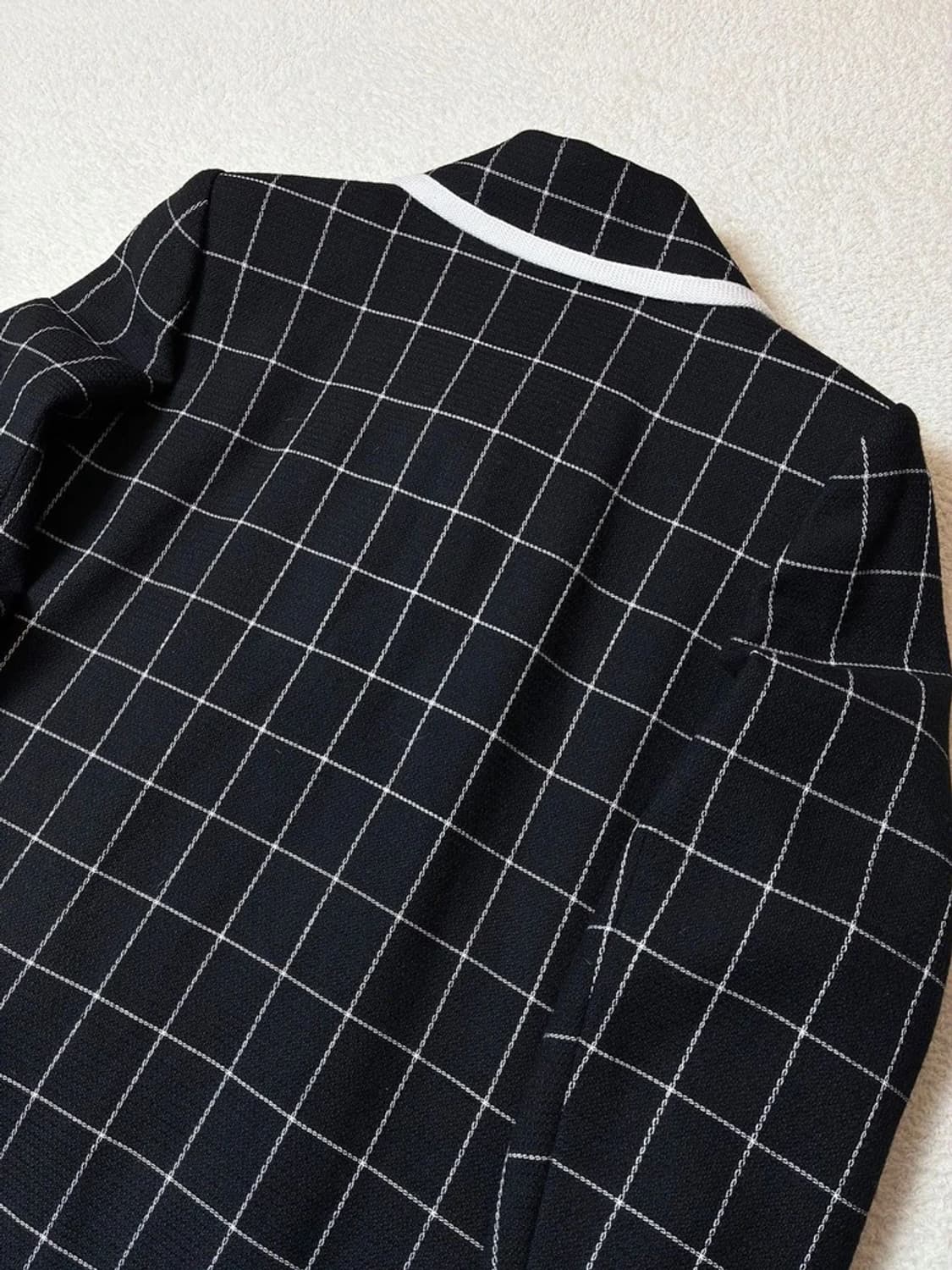 생로랑 YSL 00's 재팬 울 체크 롱 코트 PN6662 상품이미지6