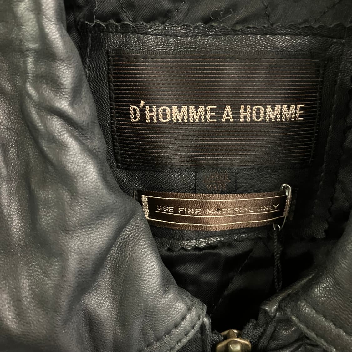 D’HOMME A HOMME 양가죽 하프 코트 L 상품이미지4