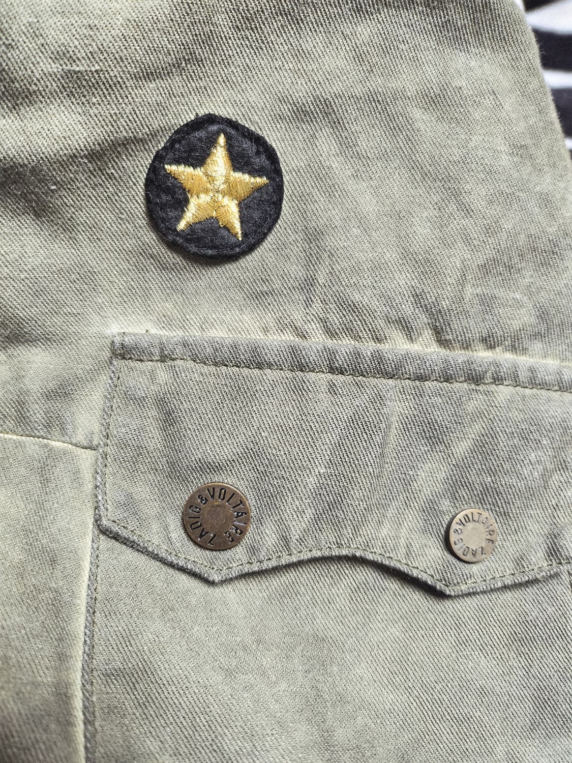 Zadig & Voltaire 빈티지 밀리터리 스타일 조끼  상품이미지5