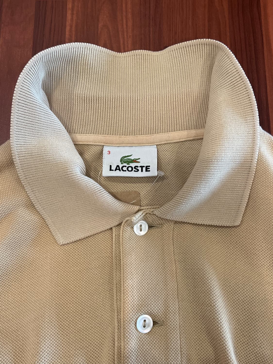 Lacoste 라코스테 카라티 pk 반팔 티셔츠 (beige) 상품이미지7