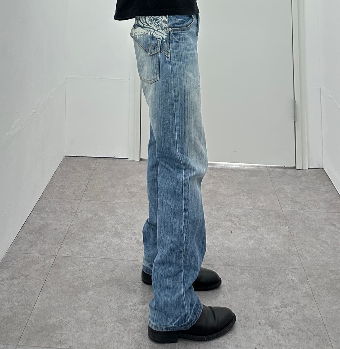 Namitatsu oriental printing denim jeans 상품이미지2