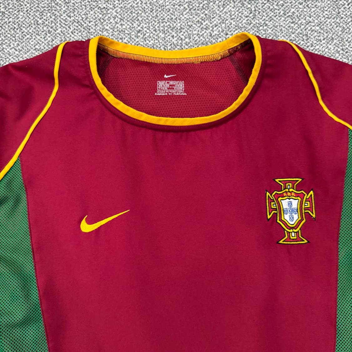 S 나이키 포르투갈 축구 국가 대표팀 레트로 유니폼 반팔 티셔츠 상품이미지2