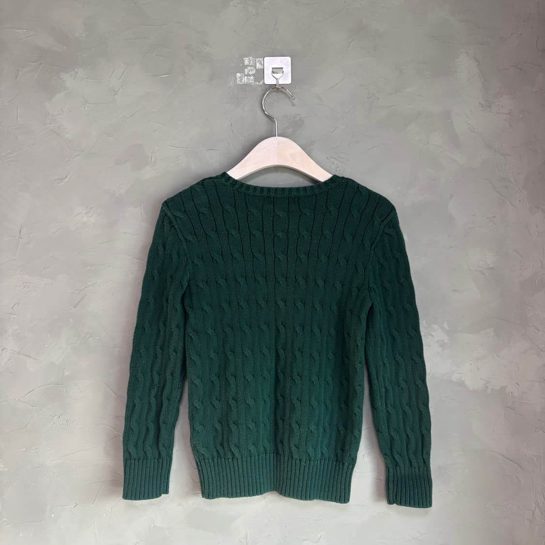 폴로 랄프로렌 꽈배기 니트 그린 상품이미지4