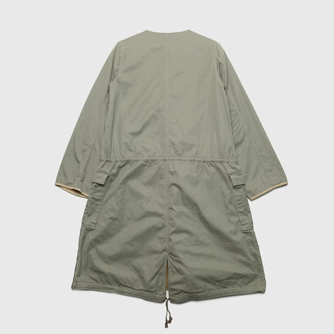 collarless fishtail coat 상품이미지8