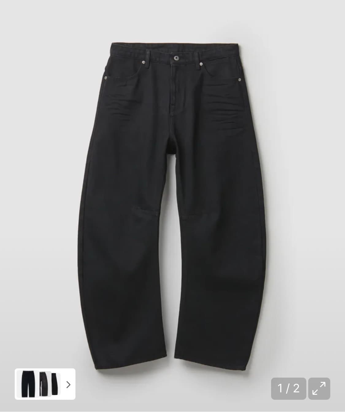 쿠어 딥커브드 진 블랙 M 상품이미지1