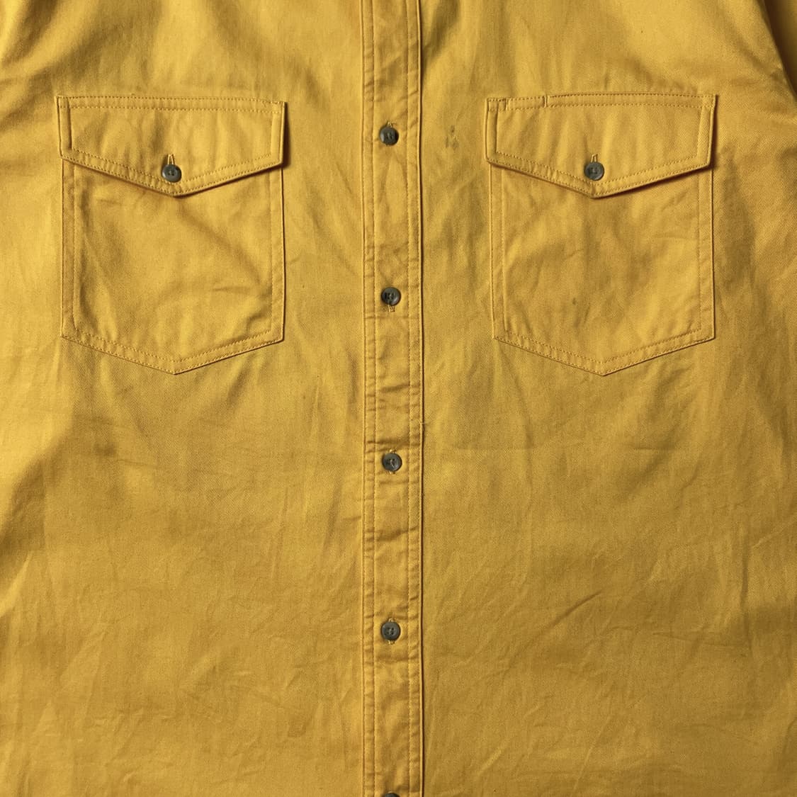 WRANGLER  랭글러 빈티지 옐로우 코튼 셔츠 A00651 상품이미지3