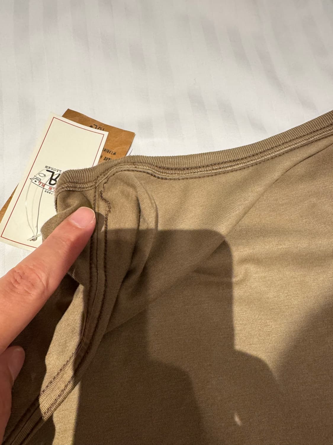 RRL 가먼트다잉 포켓 티 XL 머드 (새상품) 상품이미지10