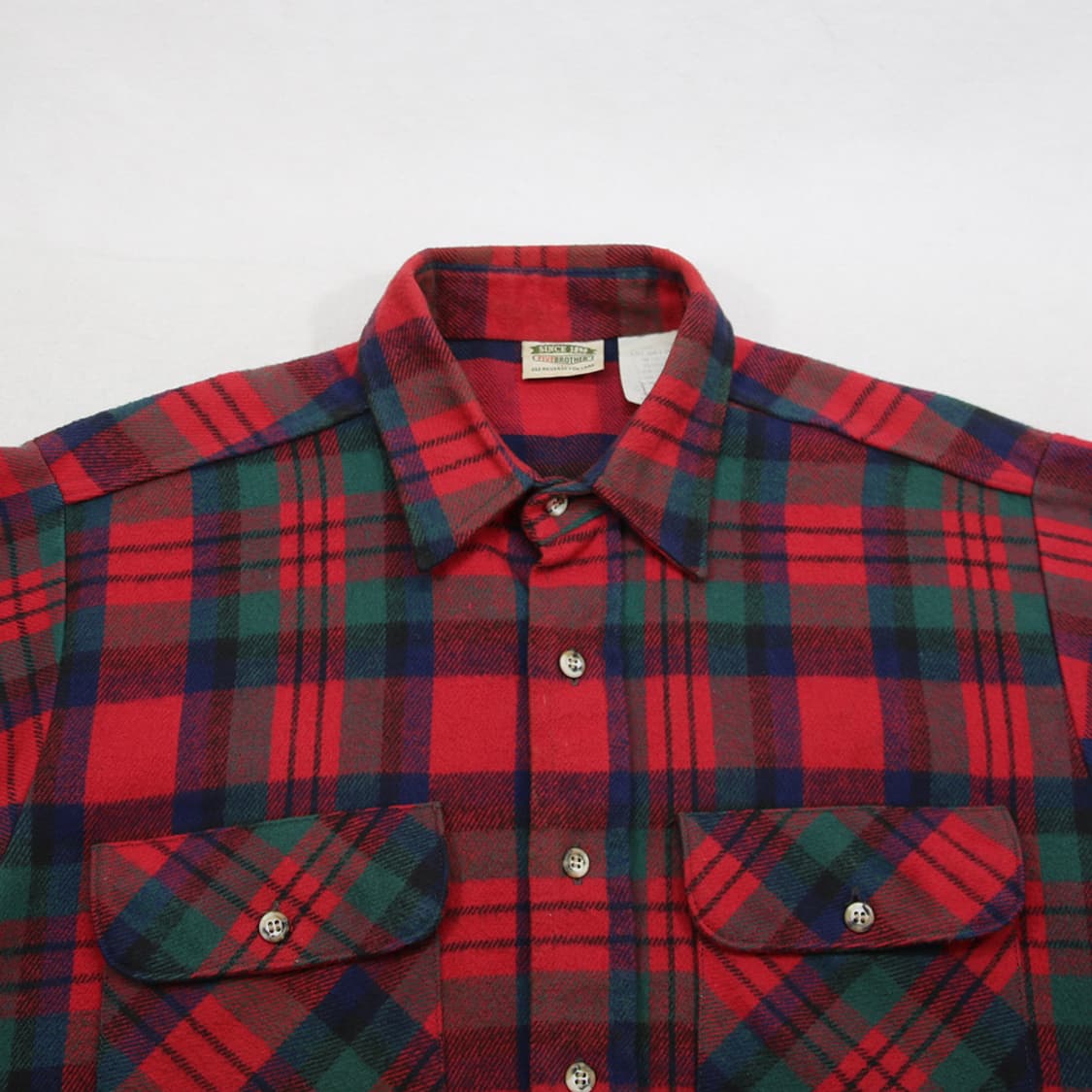 (착용컷) 90’s FIVE BROTHER 체크 셔츠 (남성용 103) 상품이미지5