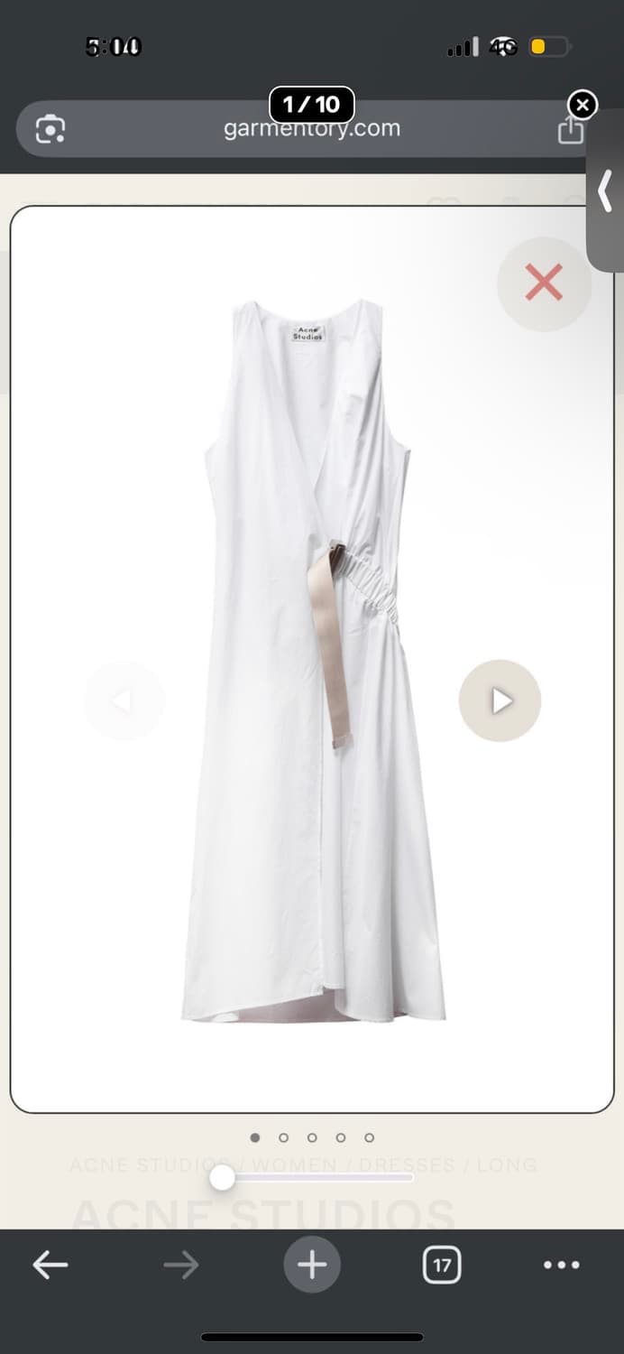 아크네스튜디오 프렌치 화이트 원피스 상품이미지1