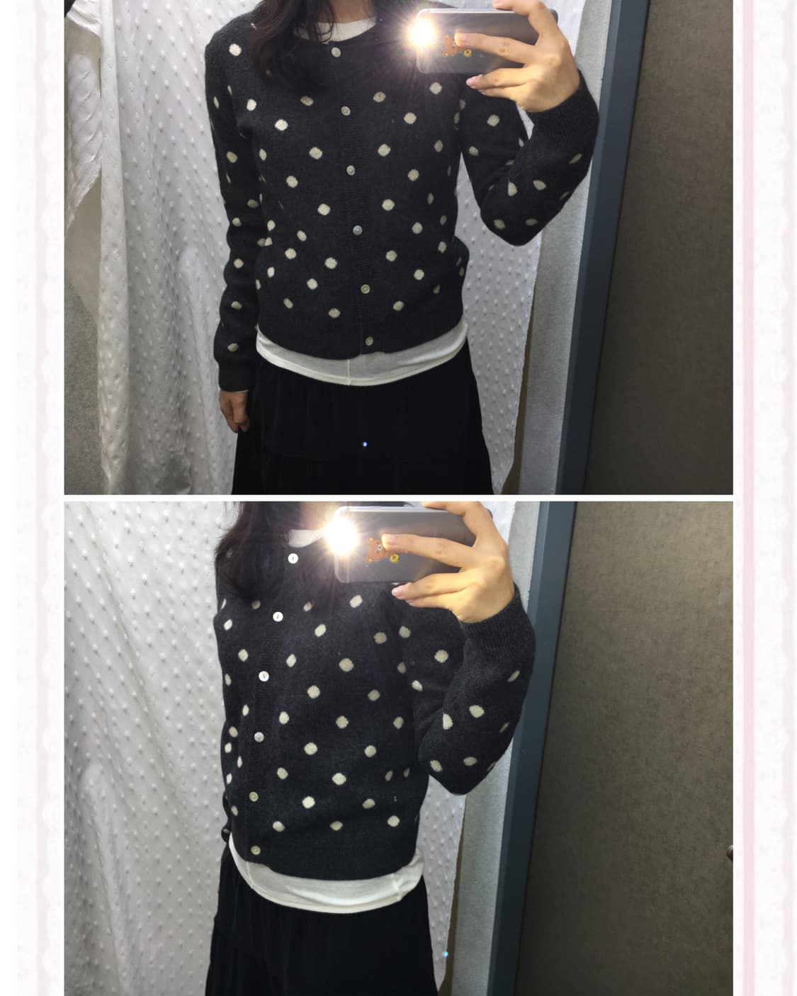 니코앤드 울 도트 가디건 상품이미지1