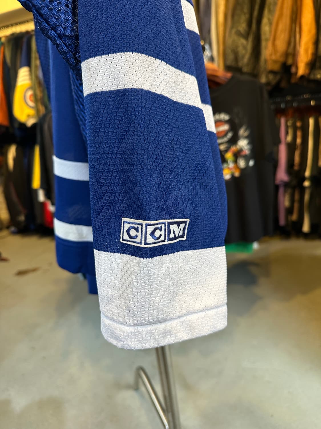 90-00s CCM NHL 토론토 메이플리프스 메쉬 하키 져지 상품이미지7