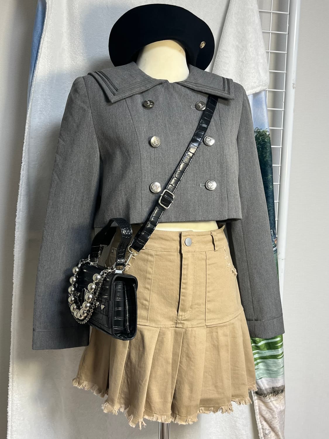 빈티지 플리츠 미니스커트 상품이미지7