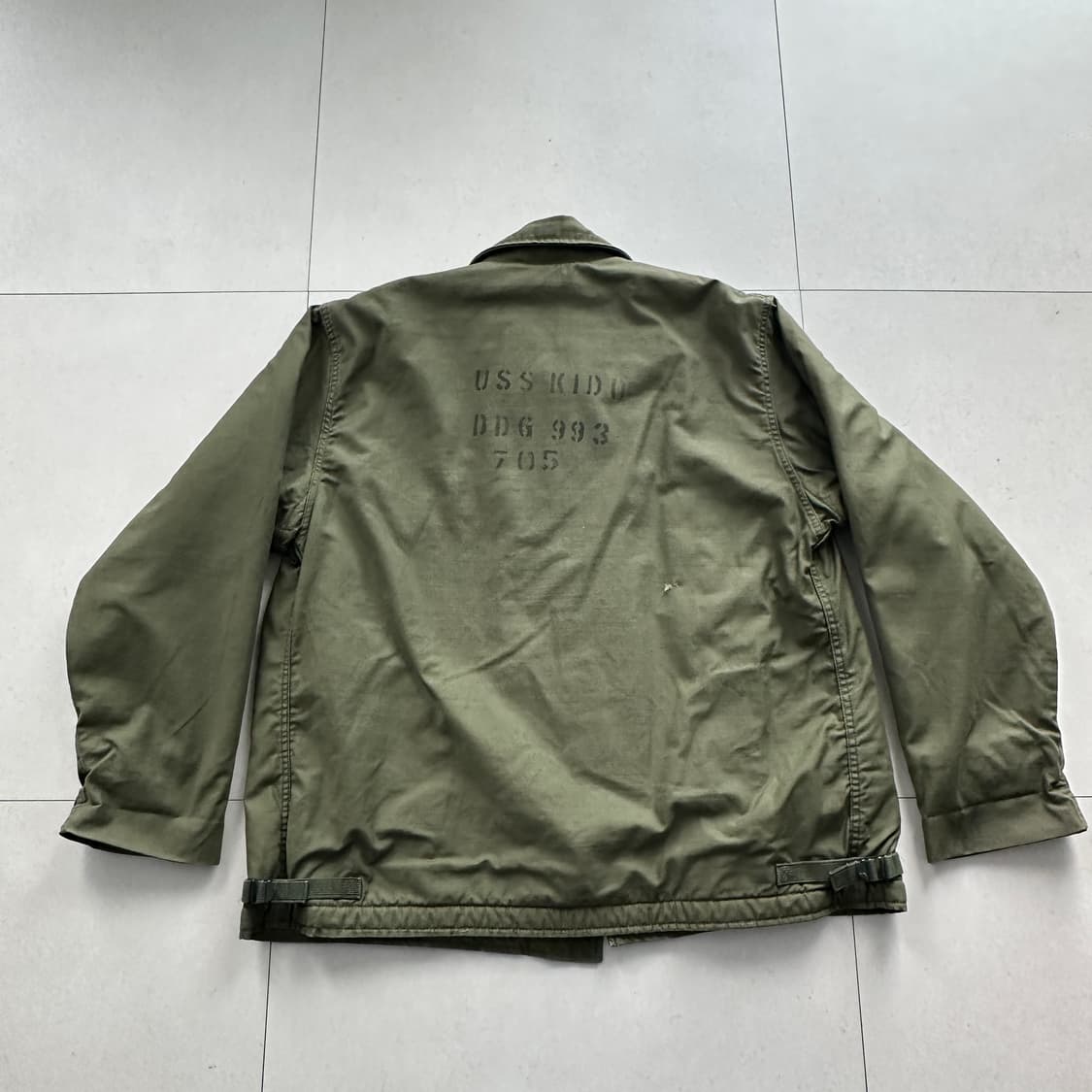 80s 미해군 USN A-2 덱자켁 XL 상품이미지7