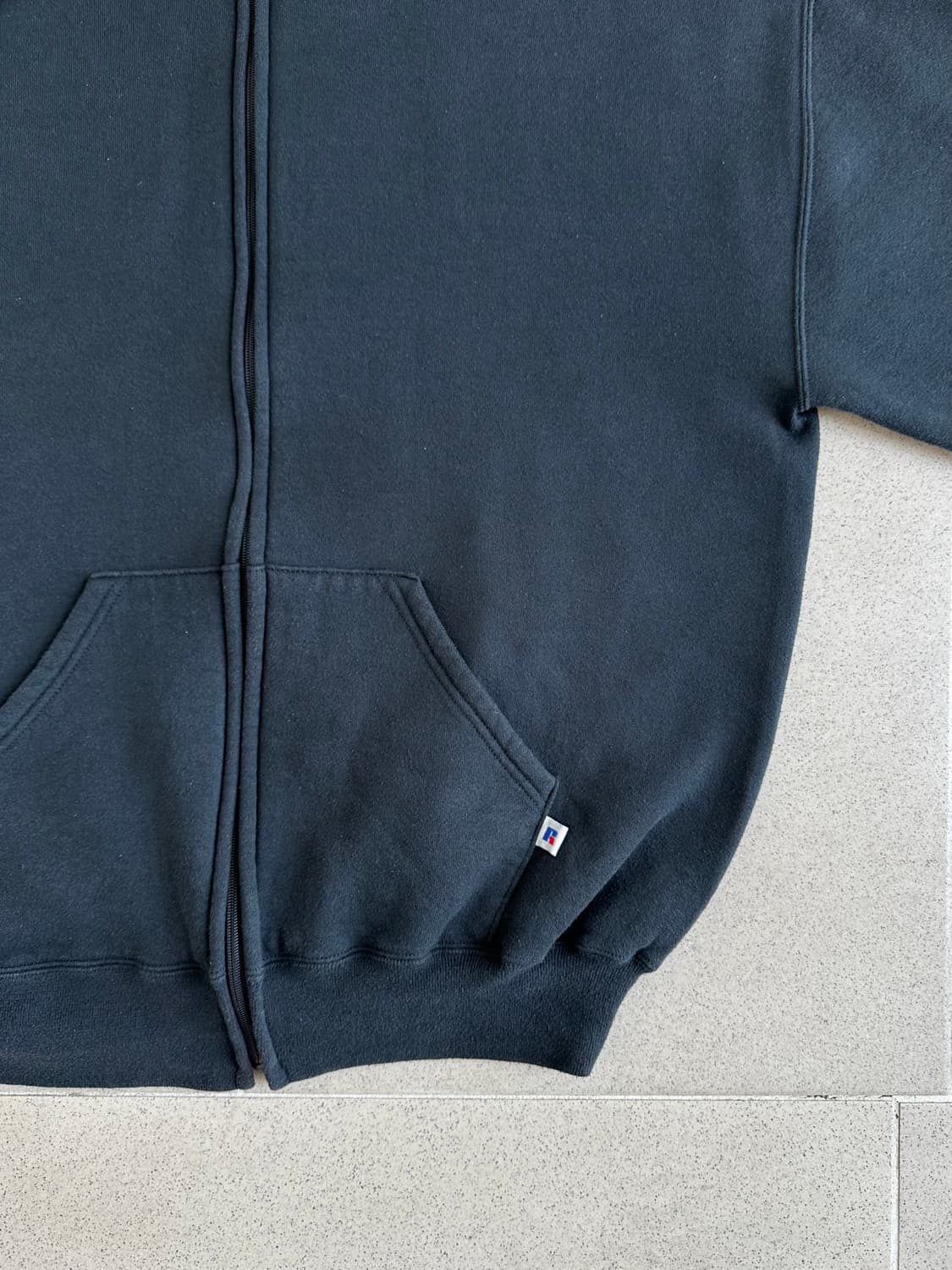 90s 빈티지 러셀 후드집업 블랙 XL 상품이미지3