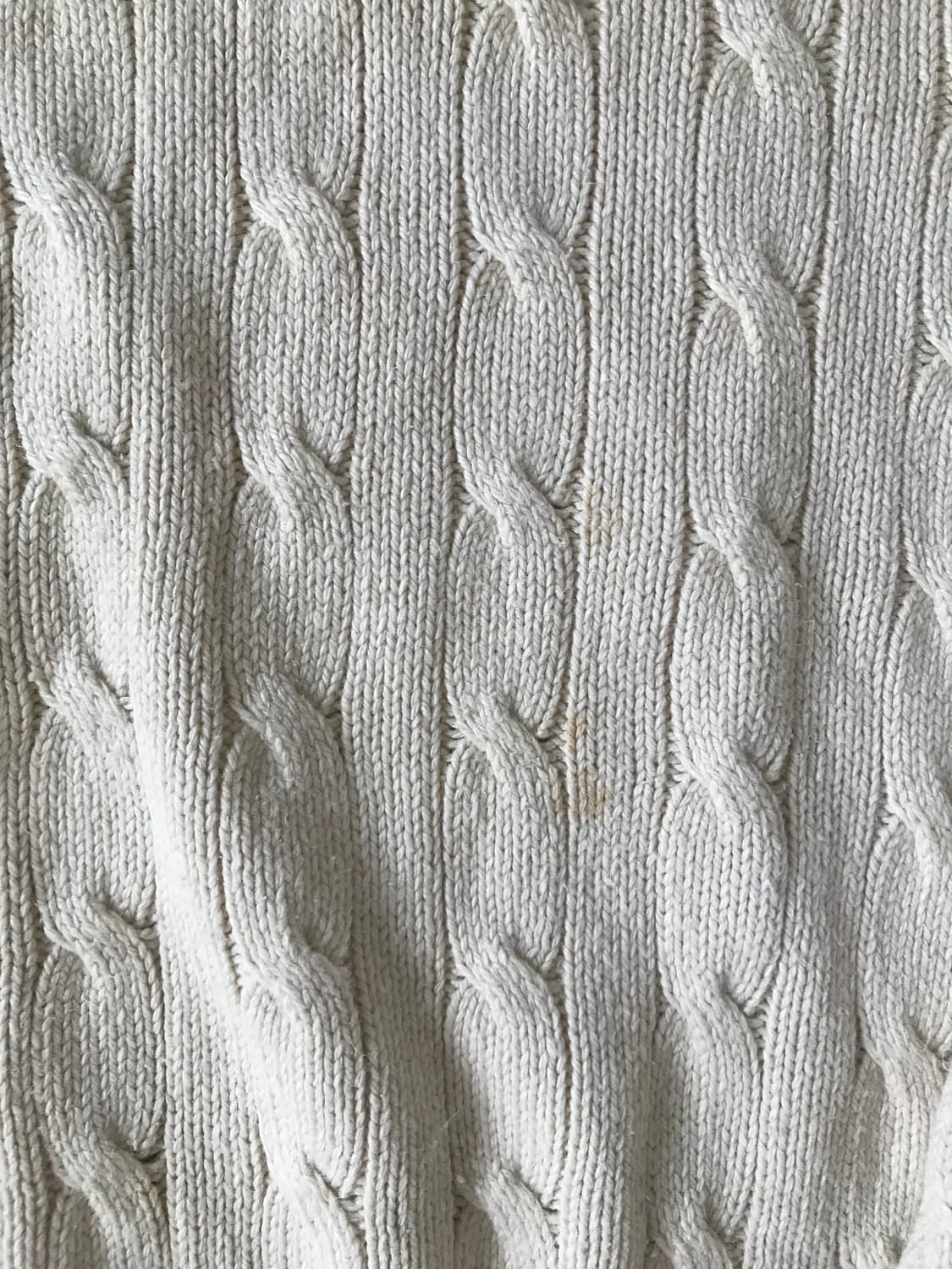 폴로 아이보리 니트 반집업 상품이미지7