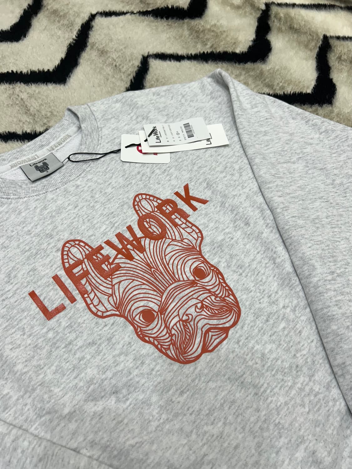 [S]라이프워크 라독 맨투맨/라이트그레이 상품이미지1