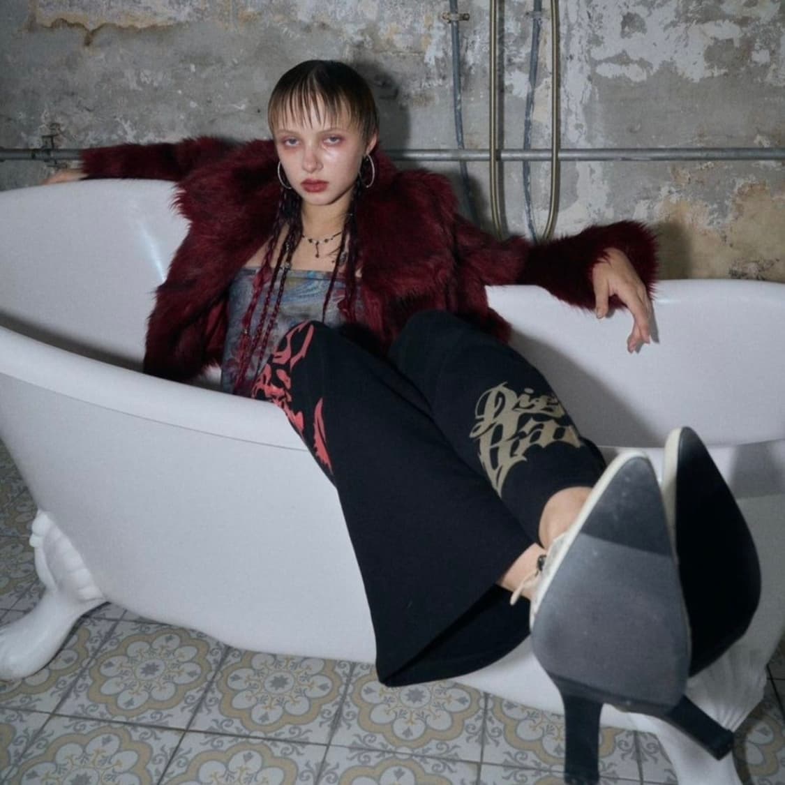 배디 퍼자켓 버건디 상품이미지2