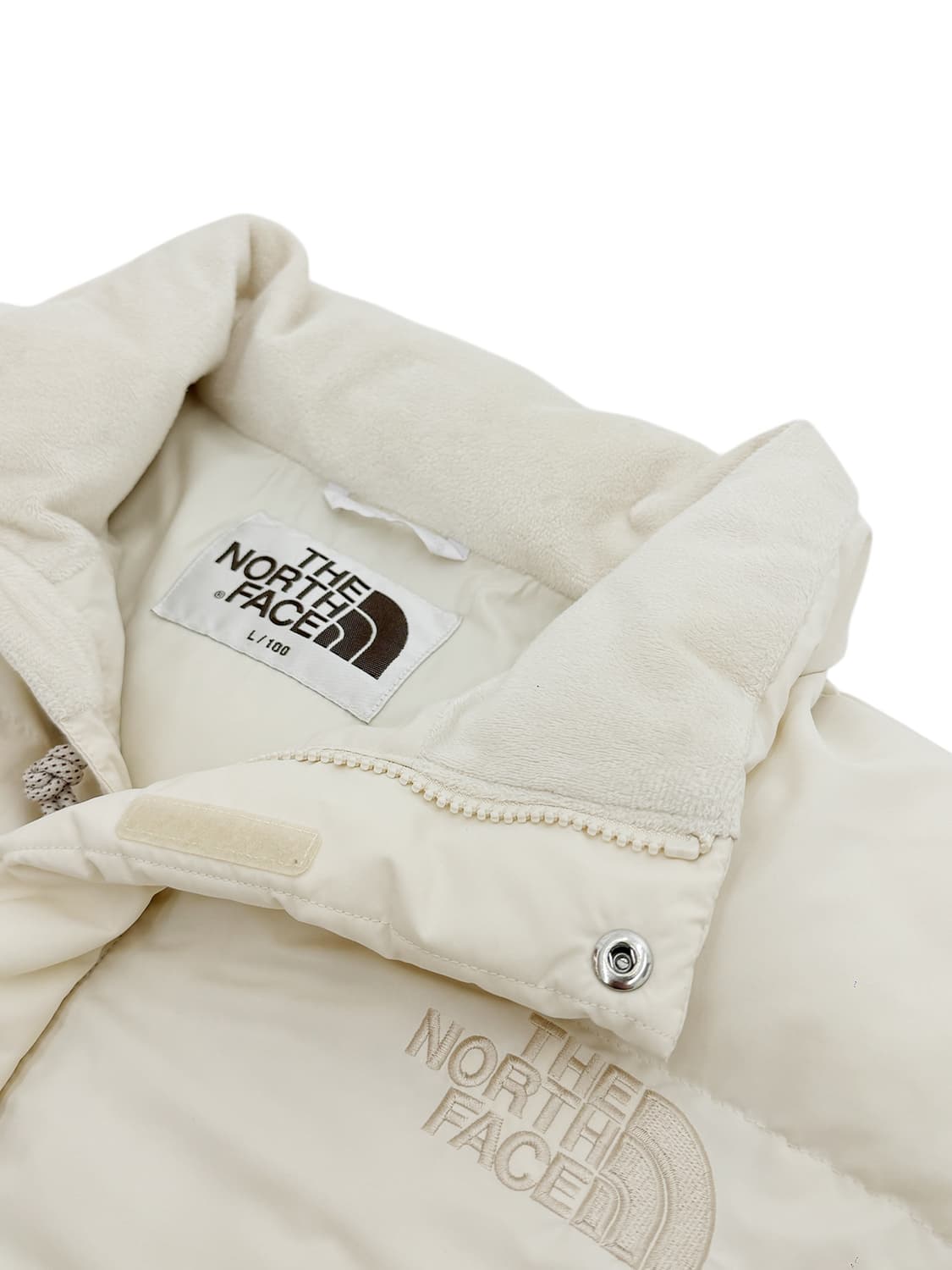 노스페이스 크림 컬러 패딩 팔아요 상품이미지5