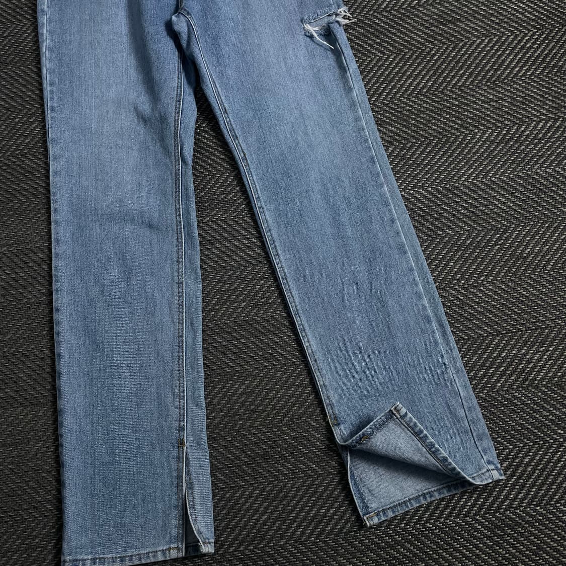 빈티지 우먼스 디스트로이드 슬림 데님 팬츠o 3648 상품이미지2