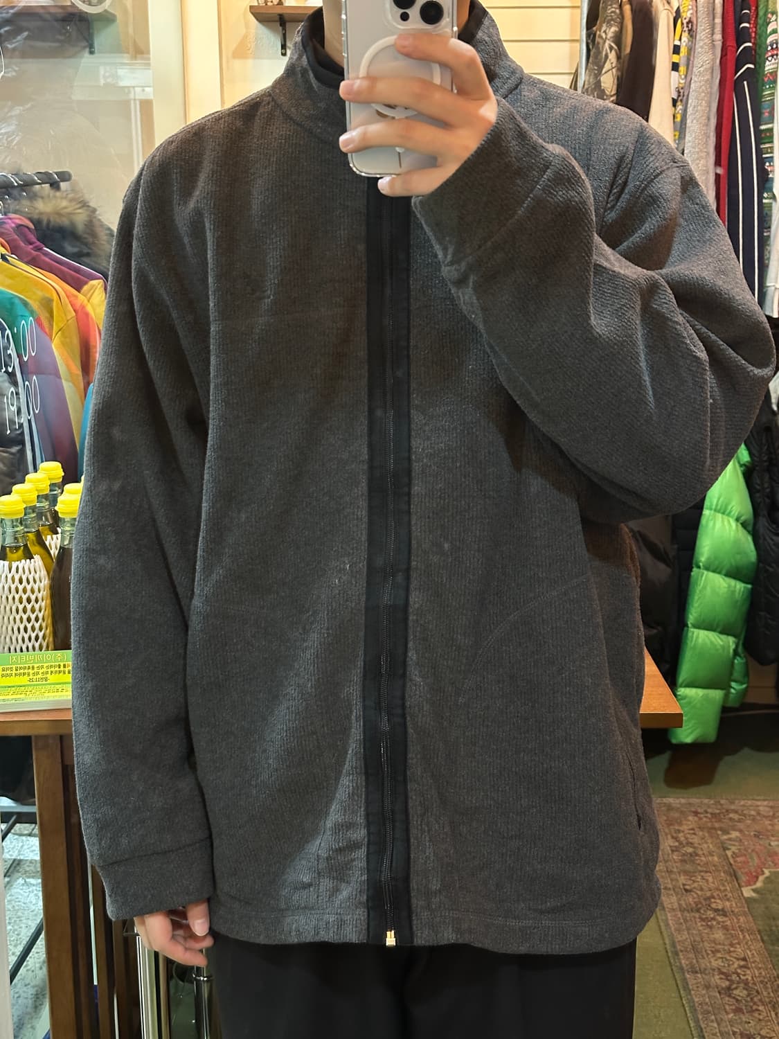 캉골 재팬 후리스 집업 자켓 그레놀라 코어  상품이미지2