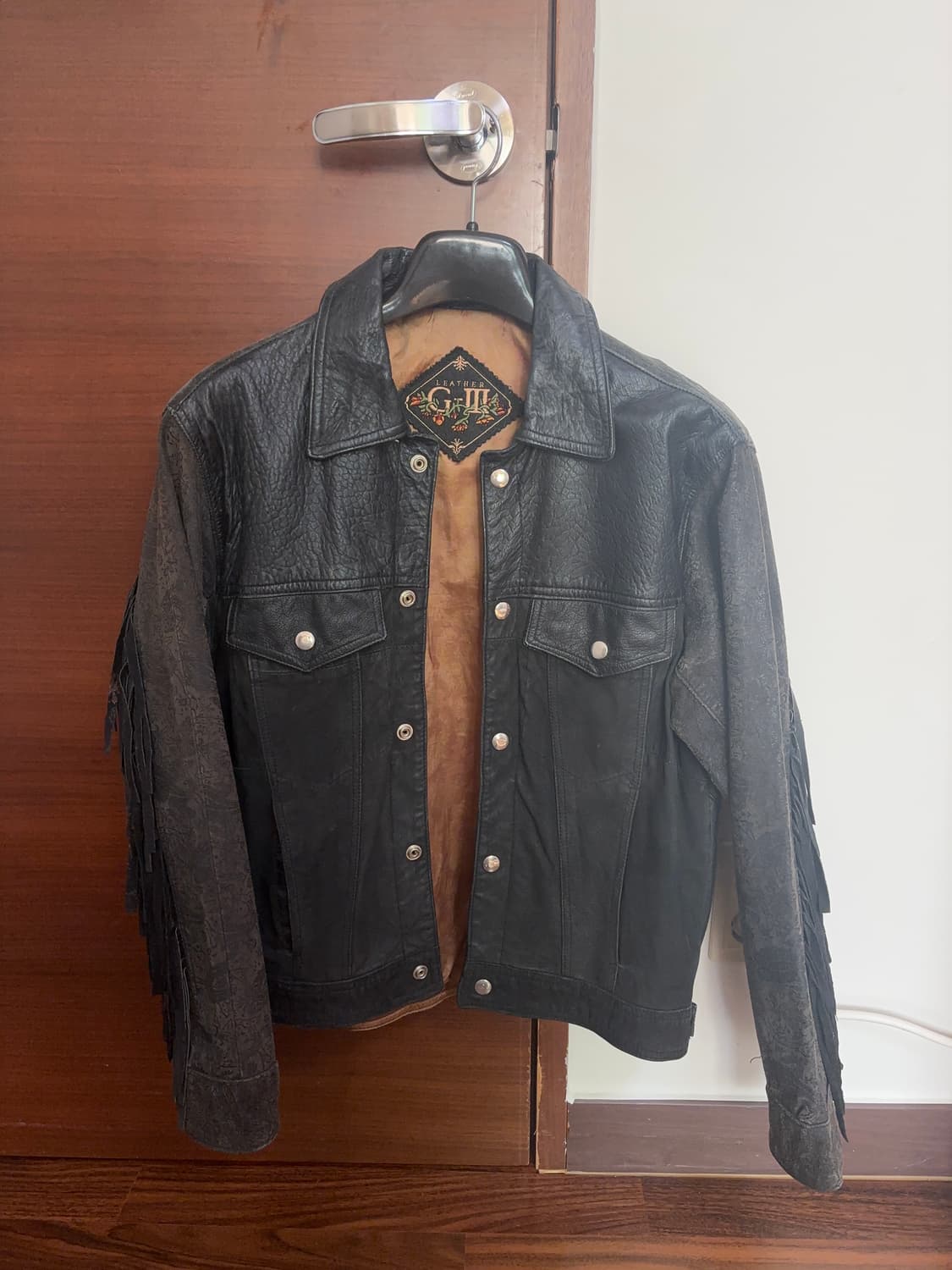 프린지 레더 자켓 상품이미지2