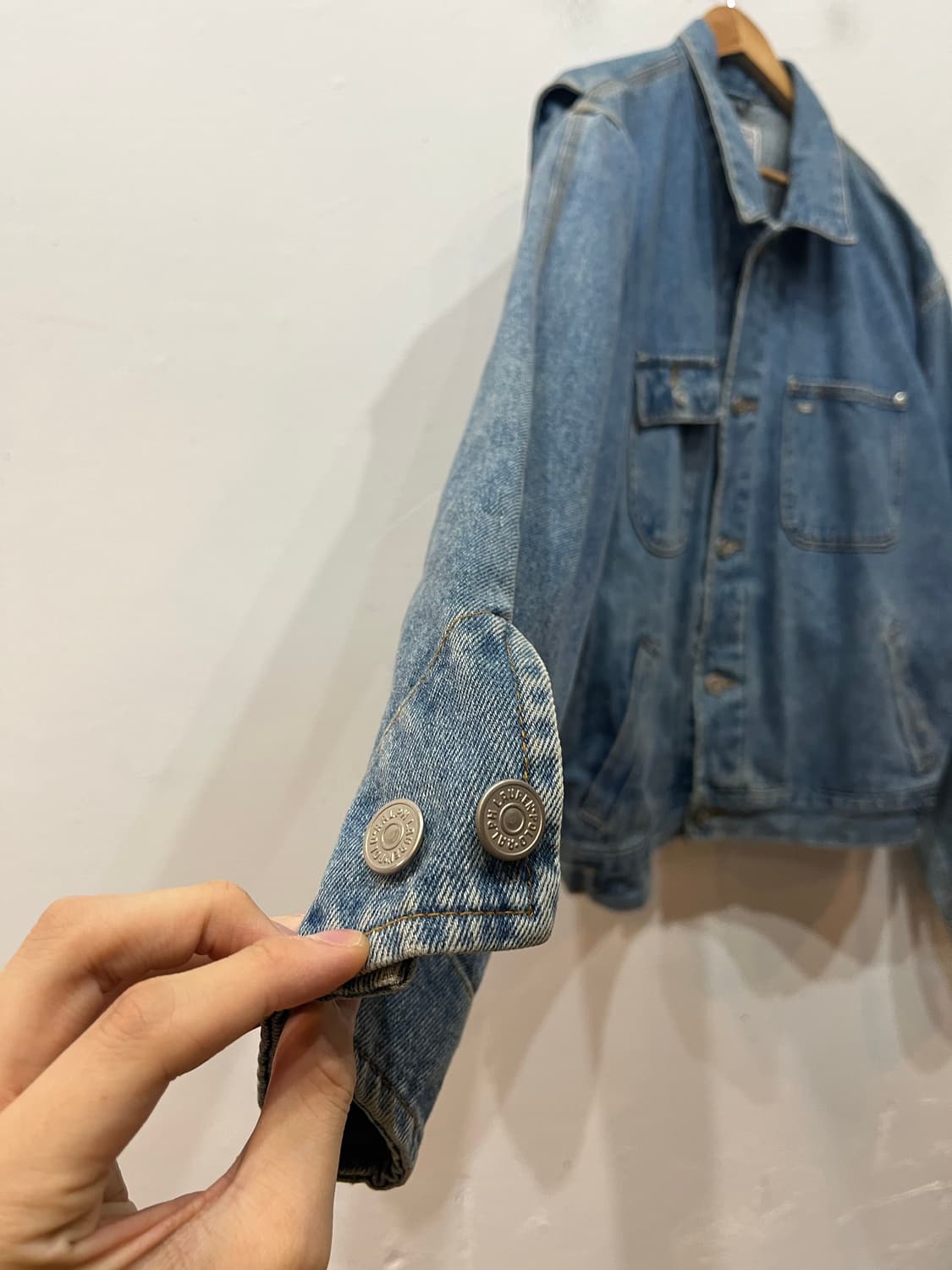 90년대 폴로랄프로렌 DUNGAREES 던가리 데님자켓 USA made 상품이미지7