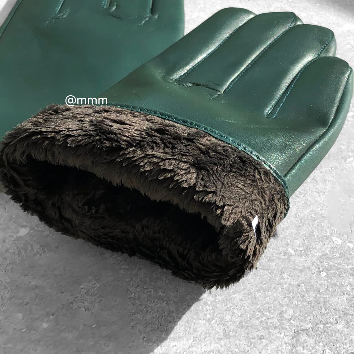 [Unisex] 램스킨 가죽 장갑 그린 상품이미지8